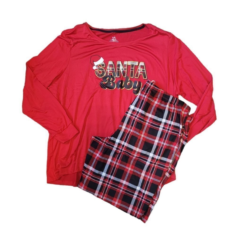 Santa baby pajama set